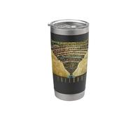 Mapa del infierno Botticelli. Divina Comedia Dante regalo Vaso térmico de acero inoxidable de doble pared