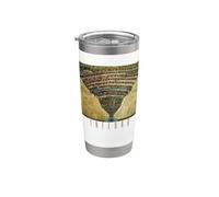 Mapa del infierno Botticelli. Divina Comedia Dante regalo Vaso térmico de acero inoxidable de doble pared