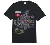 Mapa del Metro de Madrid Red Española de Metro Comfort Colors Adult Heavyweight T-Shirt
