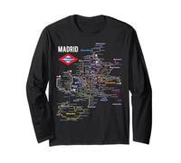 Mapa del Metro de Madrid Red Española de Metro Manga Larga