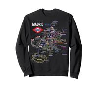 Mapa del Metro de Madrid Red Española de Metro Sudadera