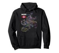 Mapa del Metro de Madrid Red Española de Metro Sudadera con Capucha