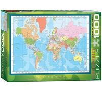 Mapa Del Mundo 1000 Piezas Puzle Rompecabezas Por Eurographics 680mm x 490mm