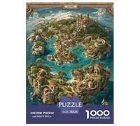 Mapa del Mundo 1000 Piezas Rompecabezas Juego De Familia Creativo Maravilloso Puzzle Regalo para La Relajación para Adultos Y Niños 38x26cm/1000pcs