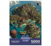 Mapa del Mundo 1000 Piezas Rompecabezas Juego De Familia Creativo Maravilloso Puzzles Desafío De Color para Adultos Y Niños 38x26cm/1000pcs