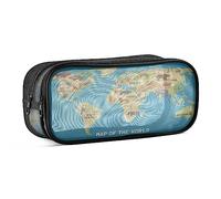 Mapa Del Mundo De Los Animales Estuche Escolar Estudiante Boîte à Crayons en Maille Translucide Caja de Lápices para Niños Niñas