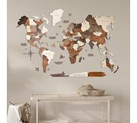 Mapa Del Mundo De Madera 3D Mapa De Viaje Multicapa Con Estados Y Capitales Decoración De Pared Para La Nueva Casa Regalo Para Viajeros Decoración De Oficina