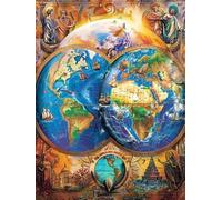 Mapa Del Mundo Diamond Painting Adultos 40x60cm, Pintura de Diamante 3-9986
