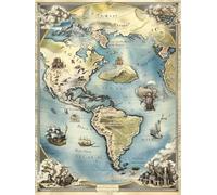 Mapa Del Mundo Pintar por Numeros Adultos, DIY Abstracto Pintar por Numeros, Paint by Numbers Adult Kit con Pinceles y Pinturas Acrilicos, Painting by Numbers Manualidades, Regalo, 50x65cm 3-1287