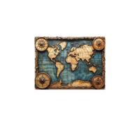 Mapa del mundo Pintar por Numeros Adultos, Luminiscencia Cuadros para Pintar por Numeros Mapa, Manualidades Adultos 30x40 cm para Regalo Mujer Luminiscencia Cuadros Decoracion Salon Modernos GYYH10353