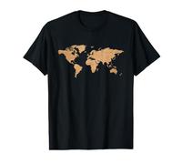 Mapa del Mundo Planeta Tierra Camiseta gráfica económica