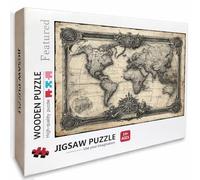 Mapa del Mundo Puzzle Madera, PatróN Puzzle 3000 Piezas Adultos con Compact Box 122x81cm, Rompecabezas Desafiante, DIY Juegos de Rompecabezas Creativos para Hombres Mujeres, Decoración Verano, R-1159