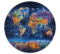 Mapa del Mundo Rompecabezas Imposible,desafío for Adults Juego EduGatoivo 1000 Piezas Obra De Arte De Juego De para Adultos, Regalos A Partir De 14 Años 1000pcs (67.5x67.5cm)