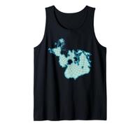 Mapa del mundo según Fish Camiseta sin Mangas