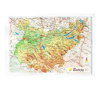 Mapa en relieve Badajoz. Escala 1:900.000, 31x21 cm