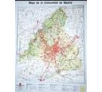 Mapa En Relieve De La Comunidad De Madrid (1:250.000)
