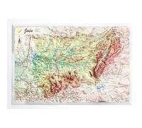 Mapa en relieve Jaén. Escala 1:700.000, 31x21 cm