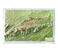 Mapa en relieve Sierra de Gredos. Escala 1:250.000, 45x32 cm
