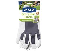 Mapa - Entretien Jardin - Gants de Jardinage en cuir 100% fleur de chèvre résistant - Textile confortable avec dos aéré - Taille 9/XL