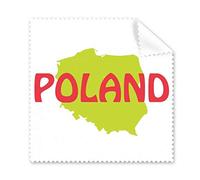 Mapa Europeo Varsovia Polonia Paño de limpieza Teléfono Pantalla Gafas Limpiador 5pcs