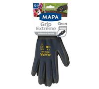 Mapa - Guantes de jardinería con recubrimiento Grip & Proof de nitrilo - Adherencia, comodidad y flexibilidad - Manipulación de herramientas de jardinería o bricolaje - Juego de 3 pares - Talla XL