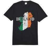 Mapa irlandés y Recuerdo de Bandera Comfort Colors Adult Heavyweight T-Shirt