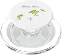 Mapa Islas Baleares Mallorca Ibiza Menorca PopSockets PopGrip para MagSafe