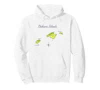 Mapa Islas Baleares Mallorca Ibiza Menorca Travel Sudadera con Capucha