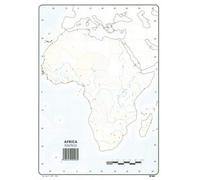 Mapa Mudo África Político A4 (10 ud.)
