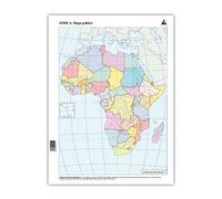 MAPA MUDO AFRICA POLITICO PAQUETE 50 UNIDADES