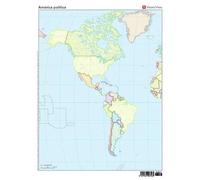 MAPA MUDO AMERICA POLITICA COLOR NE - 8429962011428