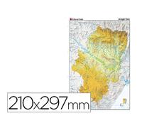 Mapa Mudo Color Din A4 Aragon Fisico
