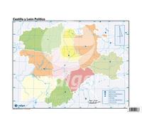 Mapa Mudo Edigol Color Politico Castilla-Leon (Set de 50)