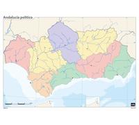 Mapa Mudo Erik Color Politico Andalucia (Set de 50)