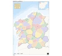 Mapa Mudo Erik Color Politico Galicia (Set de 50)