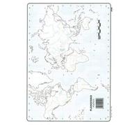 Mapa Mudo Planisferio Político A4 (10 ud.)