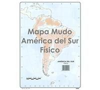 Mapa Mudo SELVI Color Din-A4 América Del Sur Físico, Caja x50