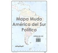 Mapa Mudo SELVI Color Din-A4 América Del Sur Político, Caja x50