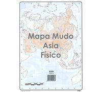 Mapa Mudo SELVI Color Din-A4 Asia Físico, Caja x50