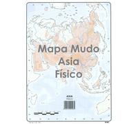 Mapa Mudo SELVI Color Din-A4 Asia Físico, Caja x50
