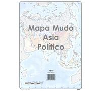 Mapa Mudo SELVI Político Din-A4 Modelo Asia