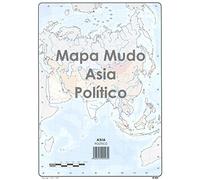 Mapa Mudo SELVI Color Din-A4 Asia Político, Caja x50