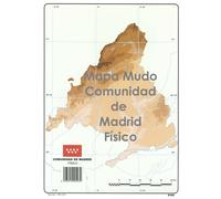 Mapa Mudo SELVI Color Din-A4 Madrid Físico, Caja x50