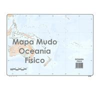 Mapa Mudo SELVI Color Din-A4 Oceanía Físico, Caja x50