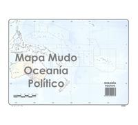 Mapa Mudo SELVI Color Din-A4 Oceanía Político, Caja x50
