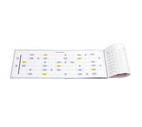 Mapa musical de 6 cuerdas, libro de tapa blanda, tabla de escala de guitarra para acordes acústico/clásico/eléctrico de 6 cuerdas, tabla de tapa blanda