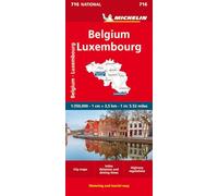Mapa National Belgium & Luxembourg (11716): Straßen- und Tourismuskarte 1: 350 000: 716