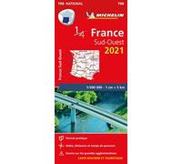 Mapa National Francia Sud-Ouest 2021: Maps (Mapas National Michelin)