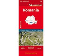 Mapa National Romania (11738): Straßen- und Tourismuskarte 1:750.000: 738