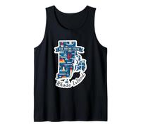 Mapa Náutico de Rhode Island con Diseño Vibrante Camiseta sin Mangas